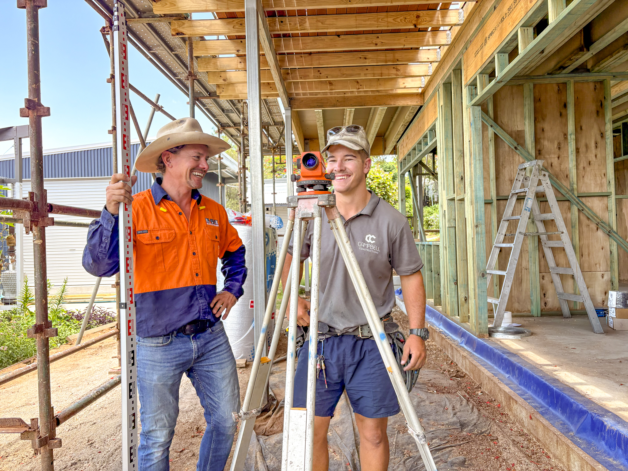 Chris with Campbell Construction Apprentice